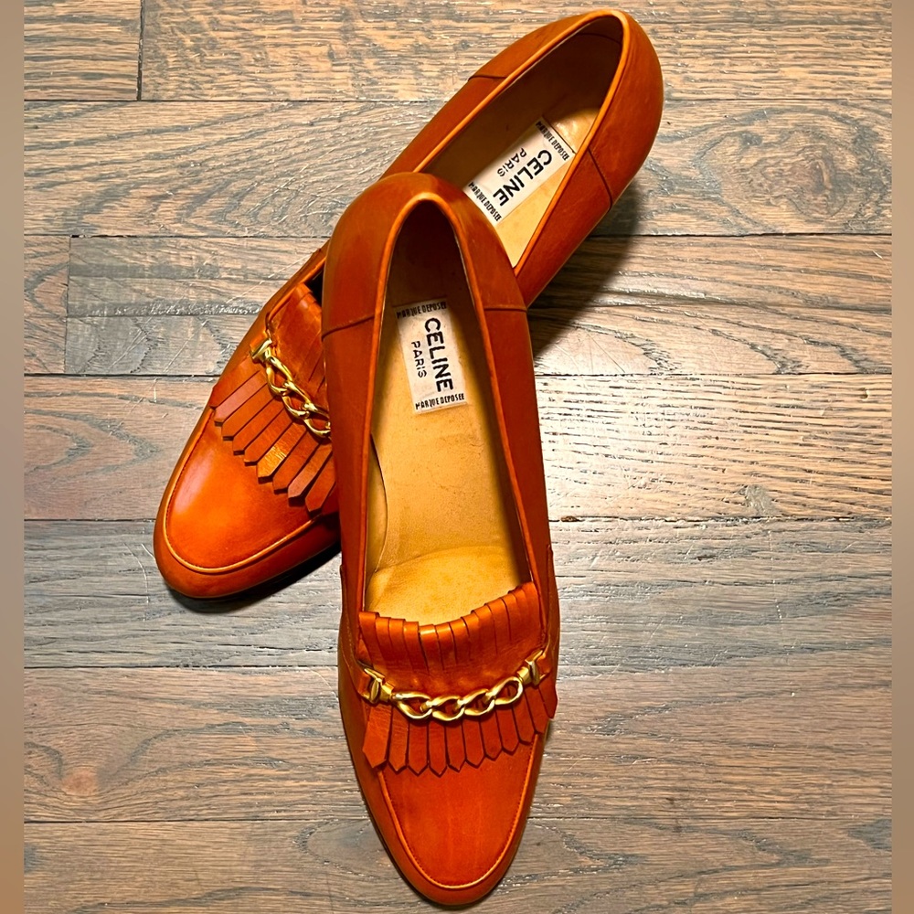 Vintage Celine gatsby-style heels